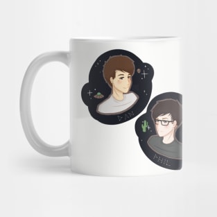 Dan and Phil - Spaceboy and Plantboy Mug